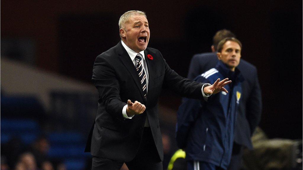 Rangers manager Ally McCoist