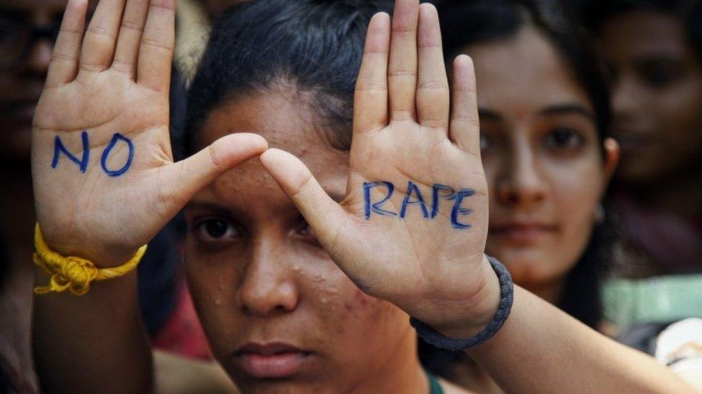 An anti-rape protest in Delhi