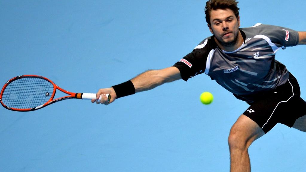 Stan Wawrinka hits a forehand