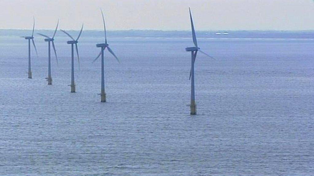 Scroby Sands off Great Yarmouth