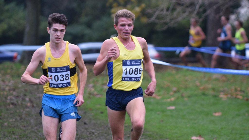 Callum Hawkins (left) and Andrew Butchart on their way to Scottish 1-2 in the GB Euro Trial