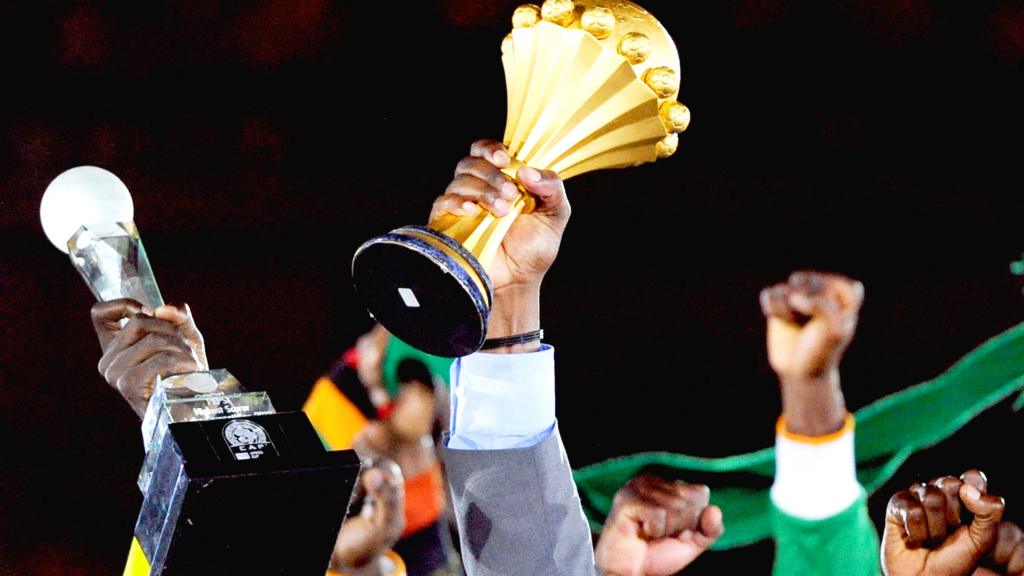 Nigeria lift the African Cup of Nations trophy in 2013
