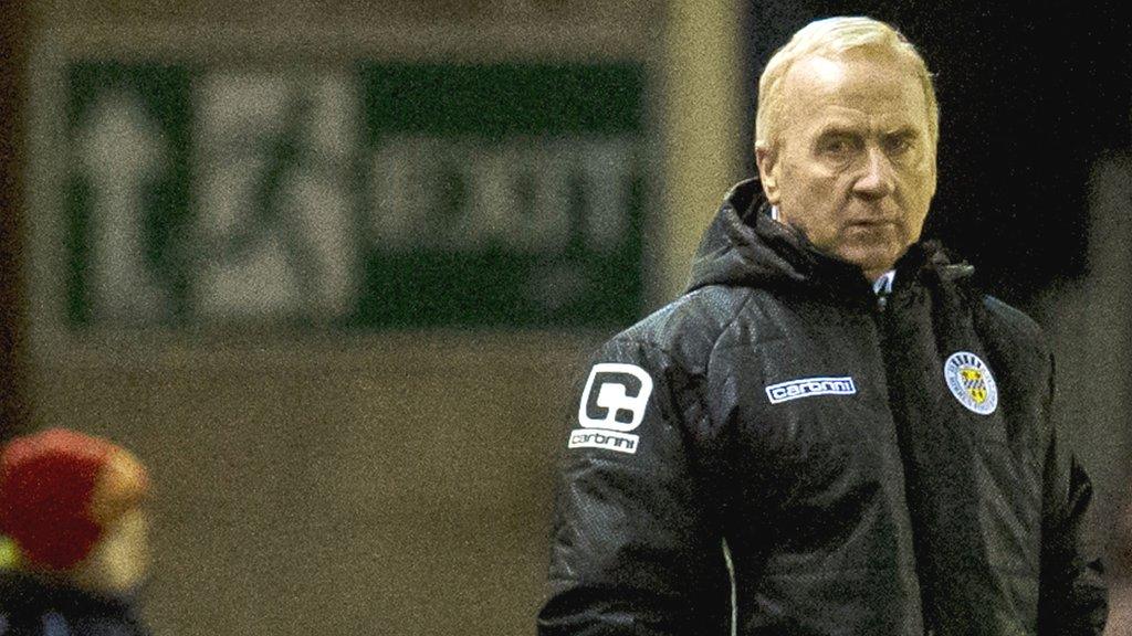 St Mirren manager Tommy Craig