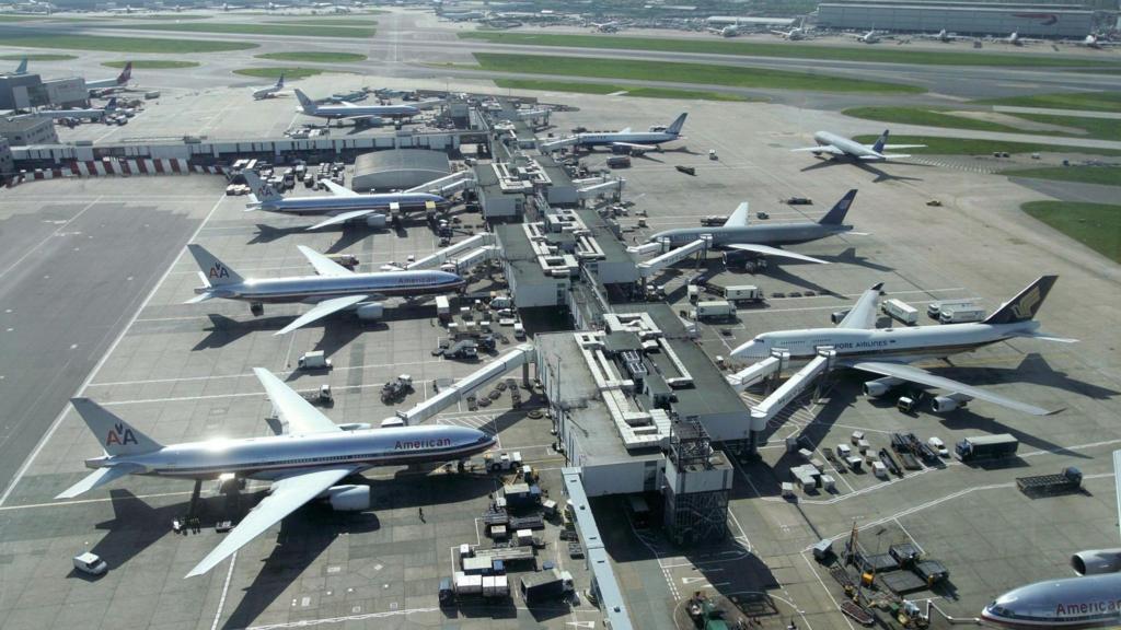 Planes at Heathrow