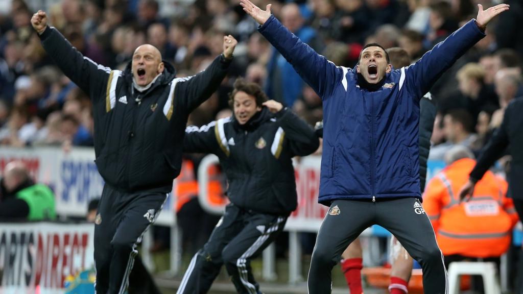 Gus Poyet celebrates