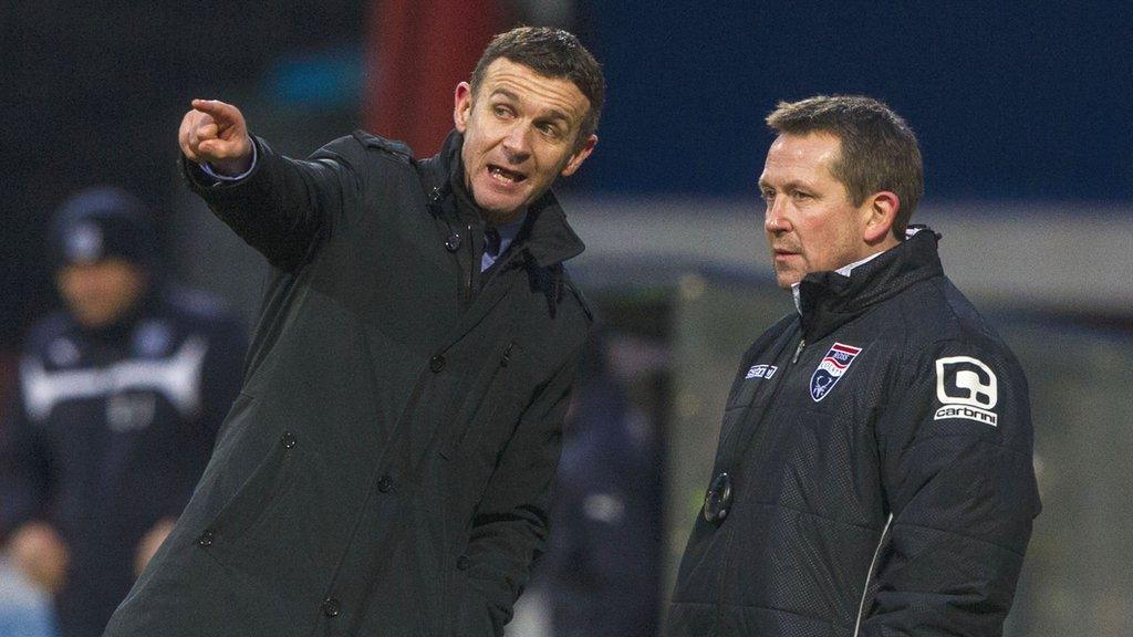 Jim McIntyre and assistant Billy Dodds