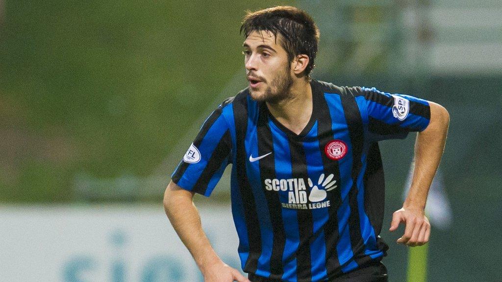 Hamilton Accies left-back Stephen Hendrie