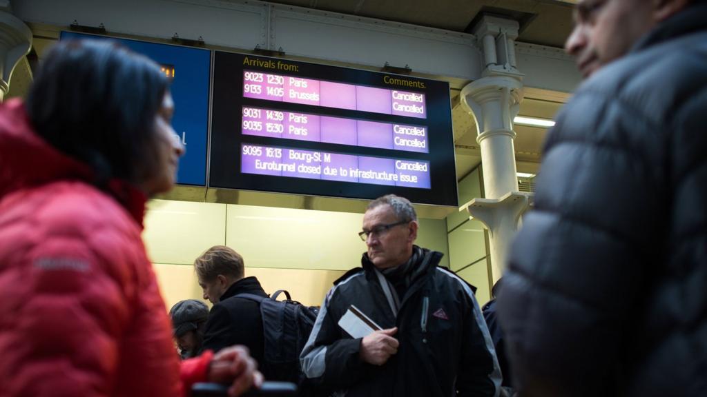 Passengers at St Pancras International