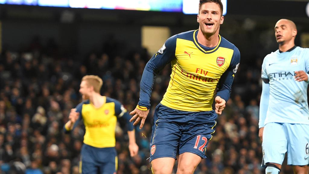 Olivier Giroud celebrates