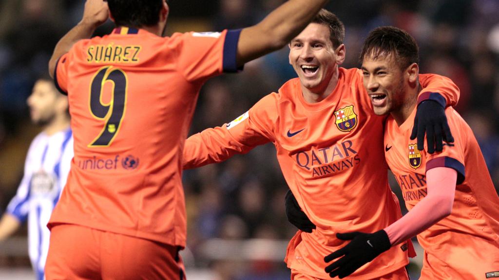 Suarez, Neymar and Messi