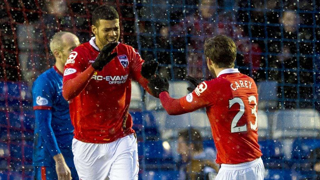 Jake Jervis was well placed for County's equaliser, which has been attributed to Gary Warren as an own goal