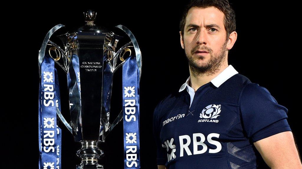 Scotland captain Greig Laidlaw will hope to get his hands on the Six Nations trophy after the final match against Ireland on 21 March