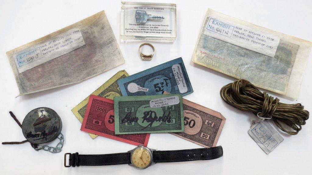 Gerat Train Robbery memorabilia