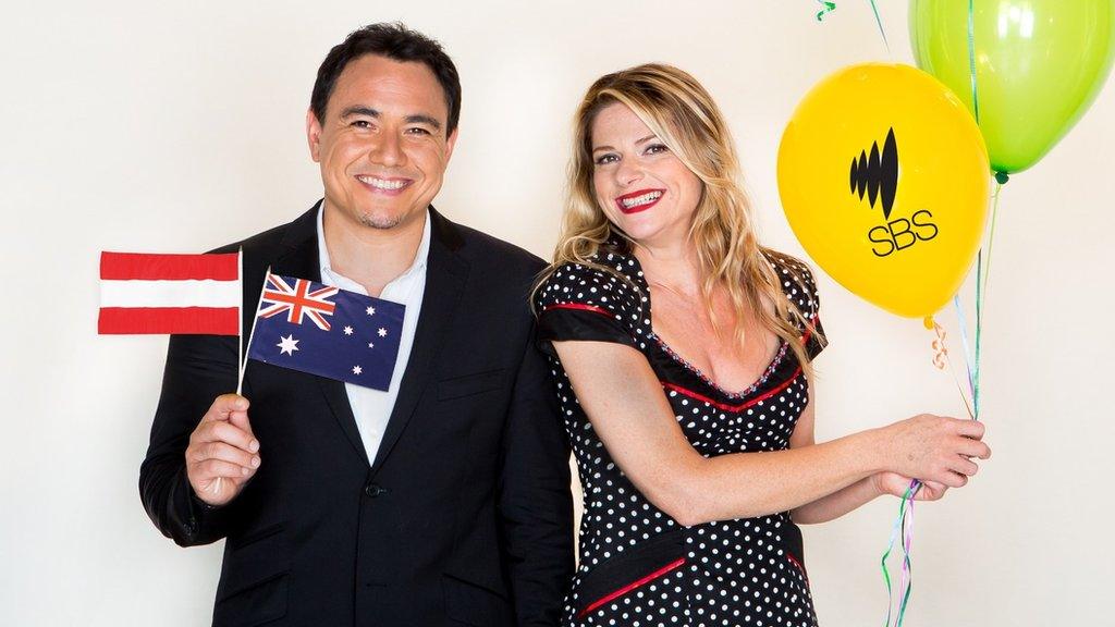 Sam Pang and Julia Zemiro have been the Eurovision commentators for Australian broadcaster SBS for years