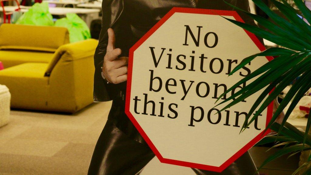 no visitors sign in facebook office