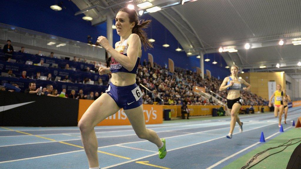 Laura Muir on her way to winning the 1500m