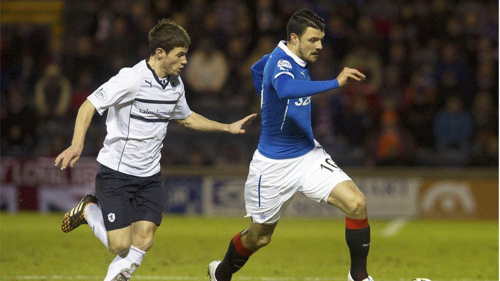 Raith Rovers lost 2-1 to Rangers at Stark's Park