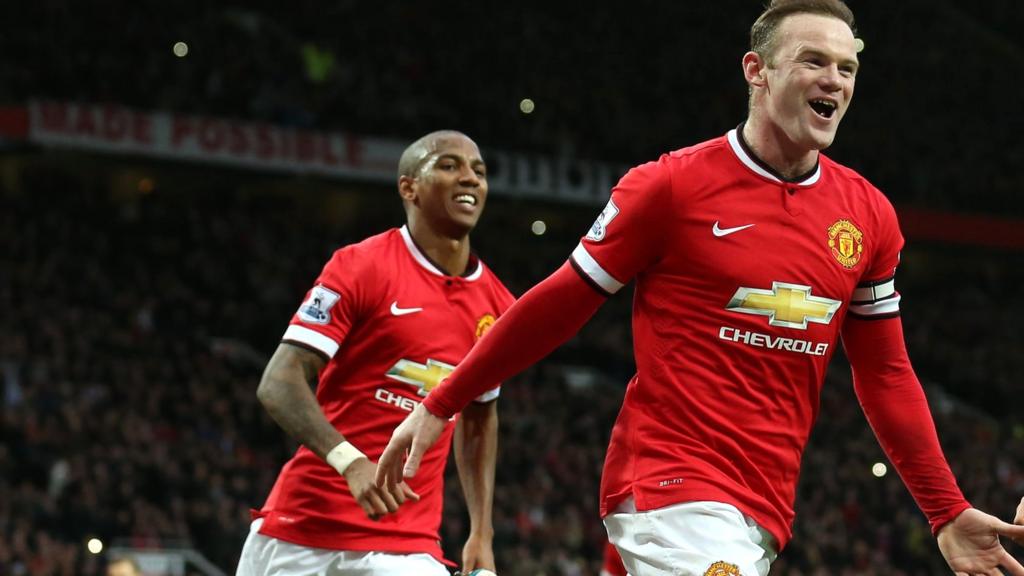 Wayne Rooney celebrates