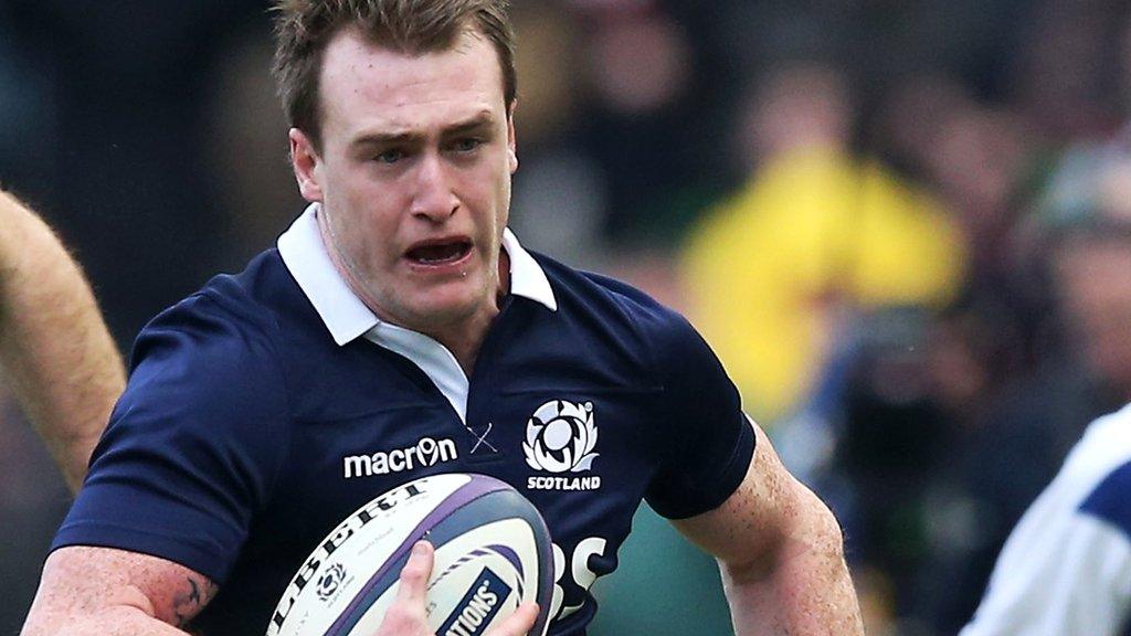 Scotland full-back Stuart Hogg has made the most metres so far ni the 2015 Six Nations