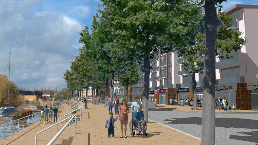 Architect's impression of how Quayside will look
