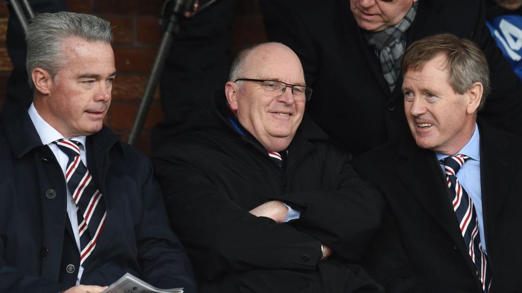 Rangers directors Paul Murray, John Gilligan and Dave King