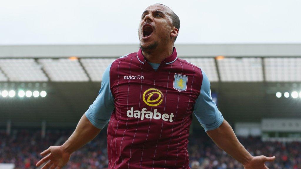 Gabriel Agbonlahor celebrates