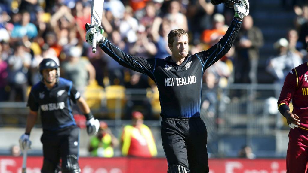 Martin Guptill celebrates 150