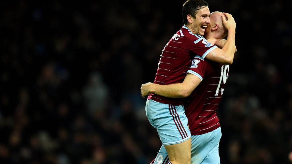 West Ham players celebrate