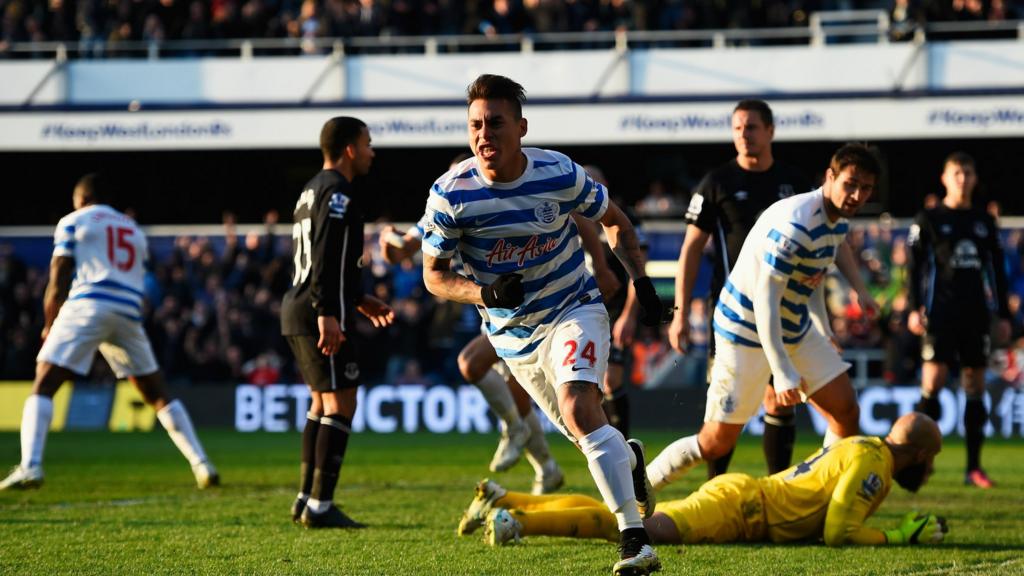 Eduardo Vargas celebrates his goal