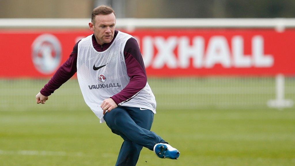 rooney in training