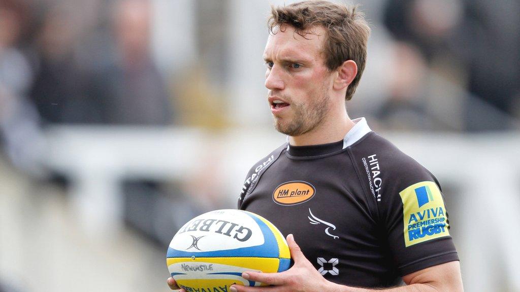 Mike Blair in action for Newcastle Falcons