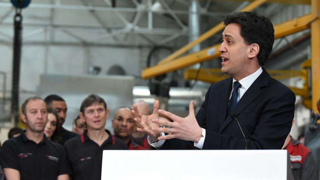 Ed Miliband in Huddersfield