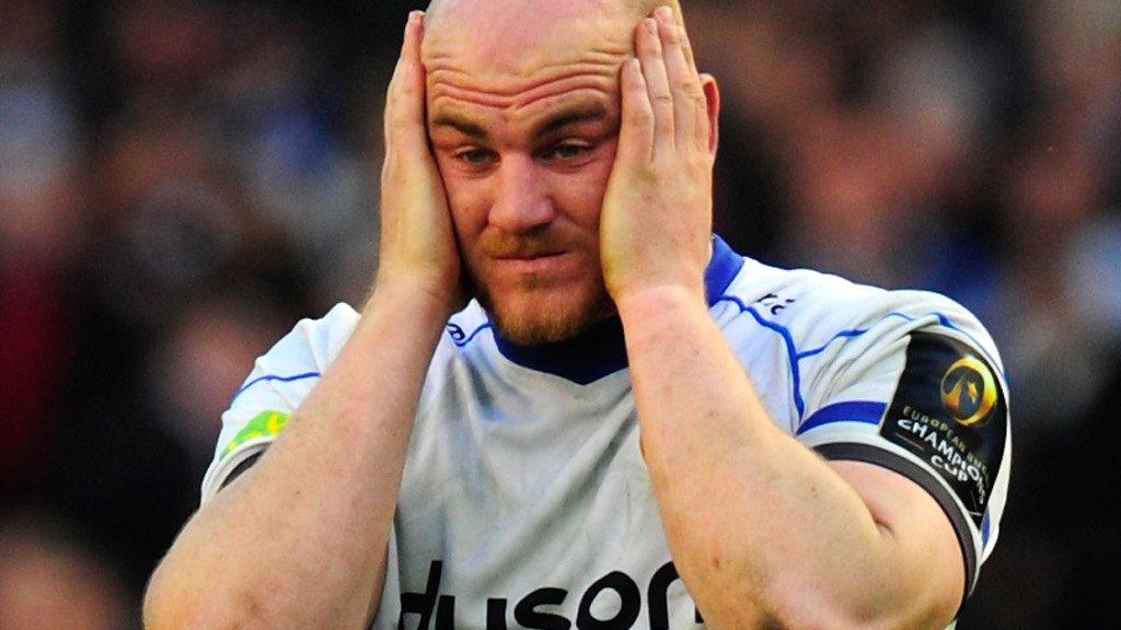 Matt Garvey reacts after being penalised in the final play of the match