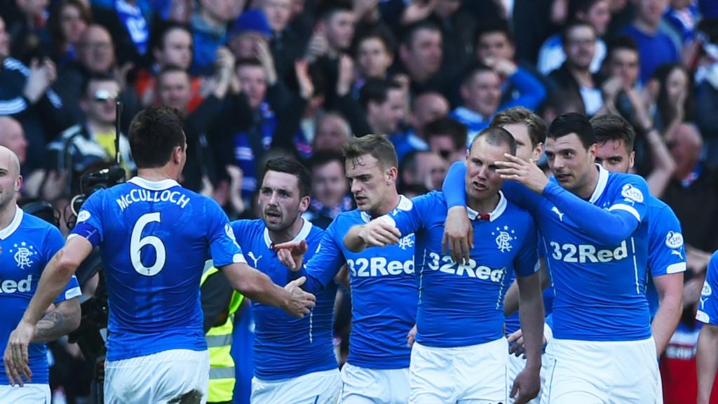 Kenny Miller and Haris Vuckic (right) scored for Rangers