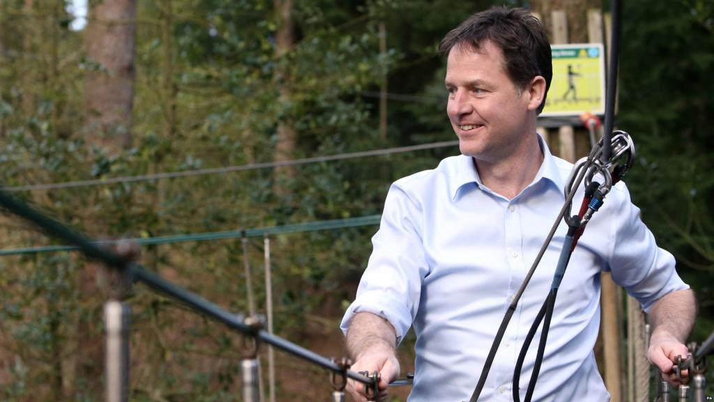 Nick Clegg at GoApe