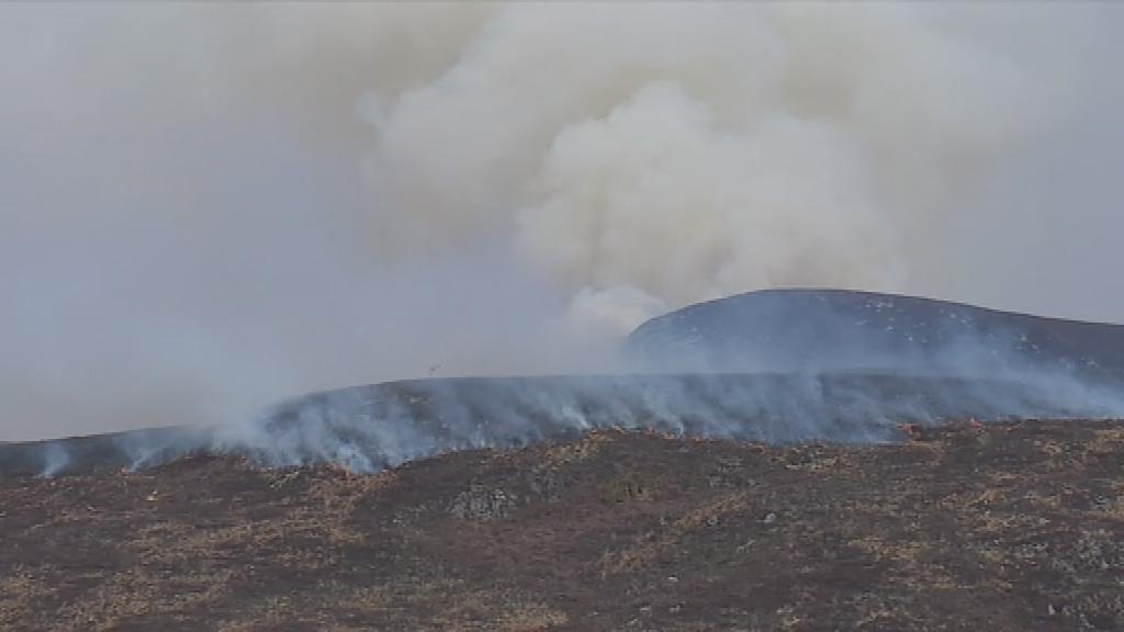 Wildfire near Dornoch