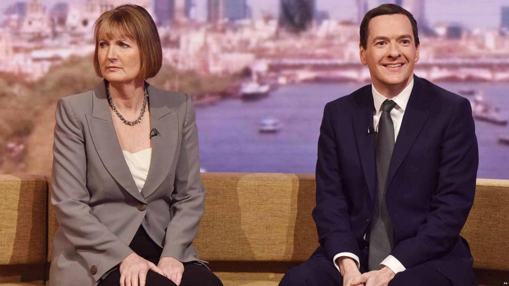 Harriet Harman and George Osborne