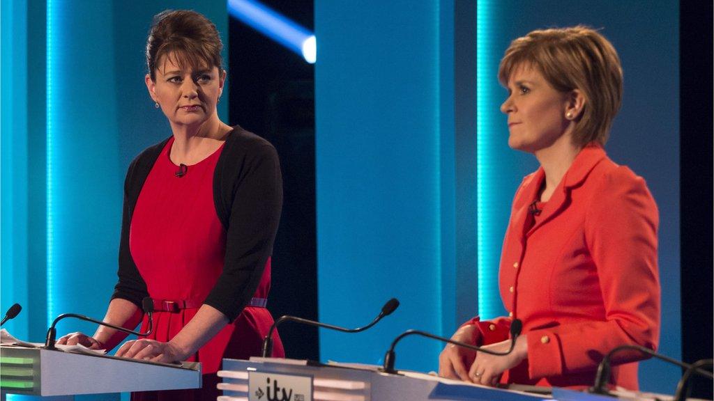 Leanne Wood and Nicola Sturgeon