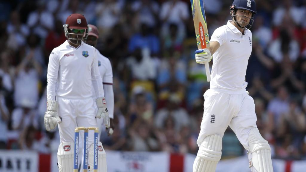 Alastair Cook celebrates