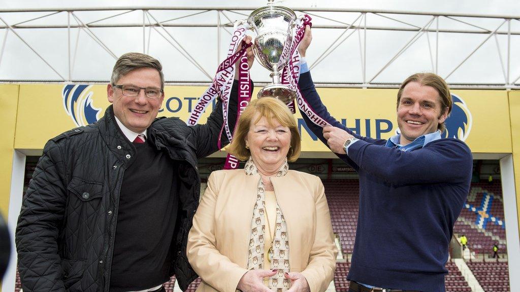 Craig Levein, Ann Budge and Robbie Neilson