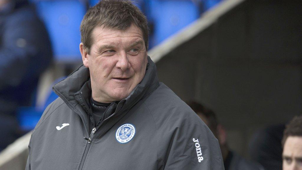 St Johnstone manager Tommy Wright