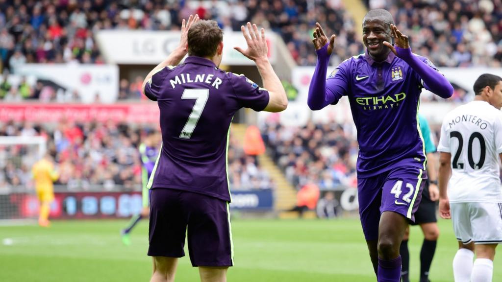 James Milner and Yaya Toure