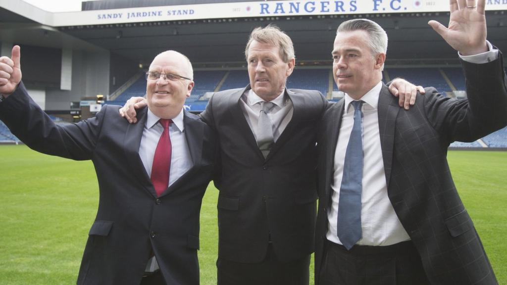 From left: John Gilligan, Dave King and Paul Murray