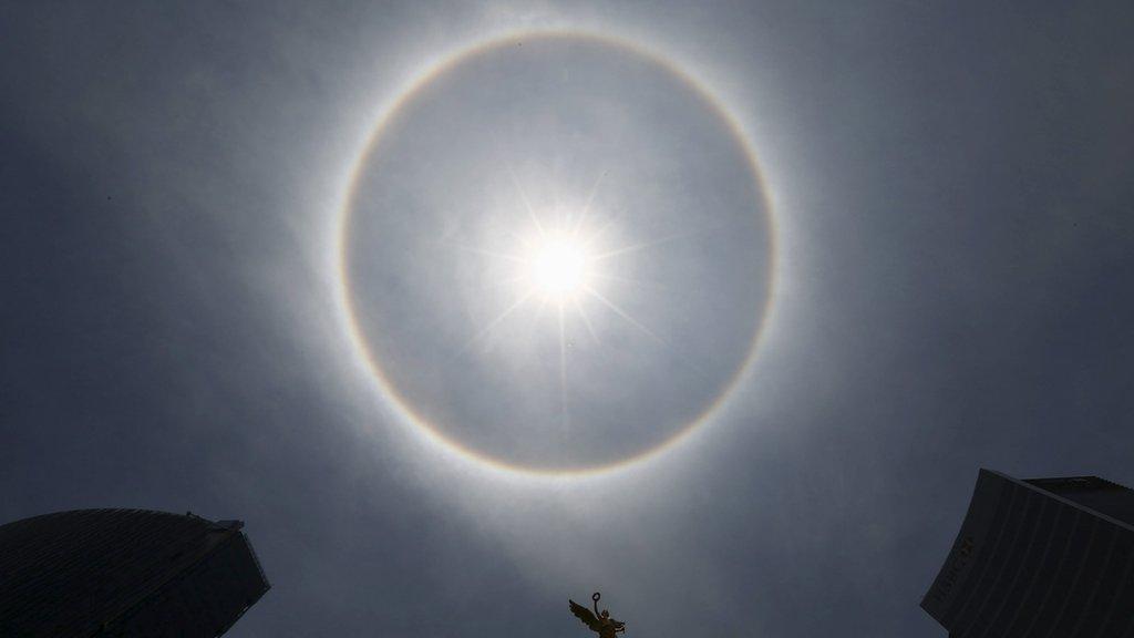 A solar halo in Mexico