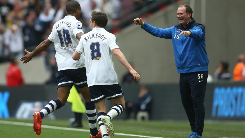 Simon Grayson and Jermaine Beckford