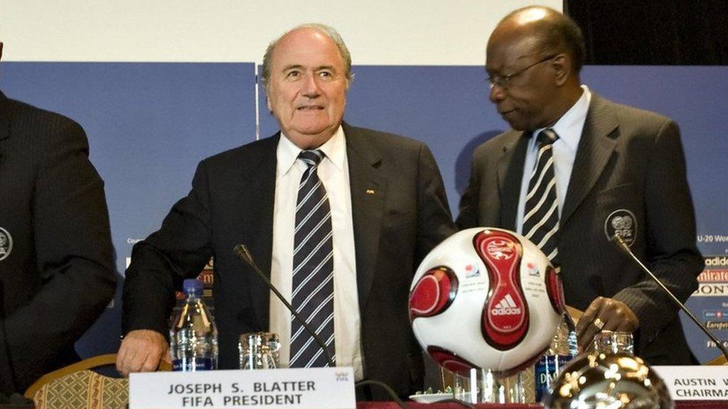 Sepp Blatter and Jack Warner