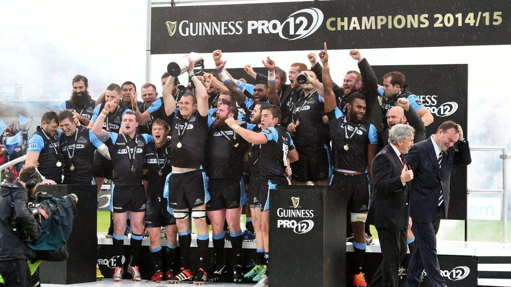 Glasgow Warriors celebrate