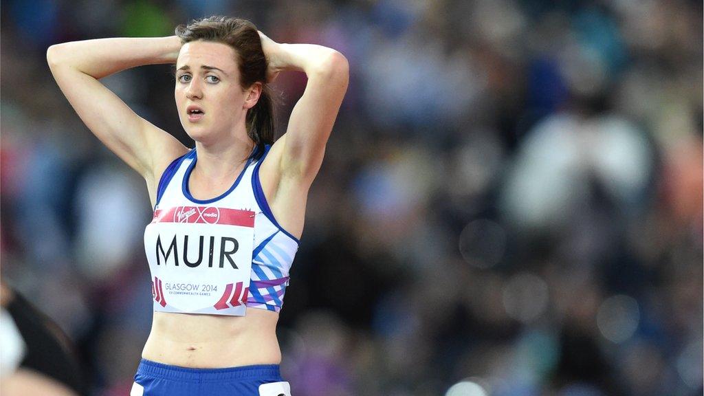 Laura Muir looks dejected after finishing 11th in the women's 1500m at the Commonwealth Games in Glasgow