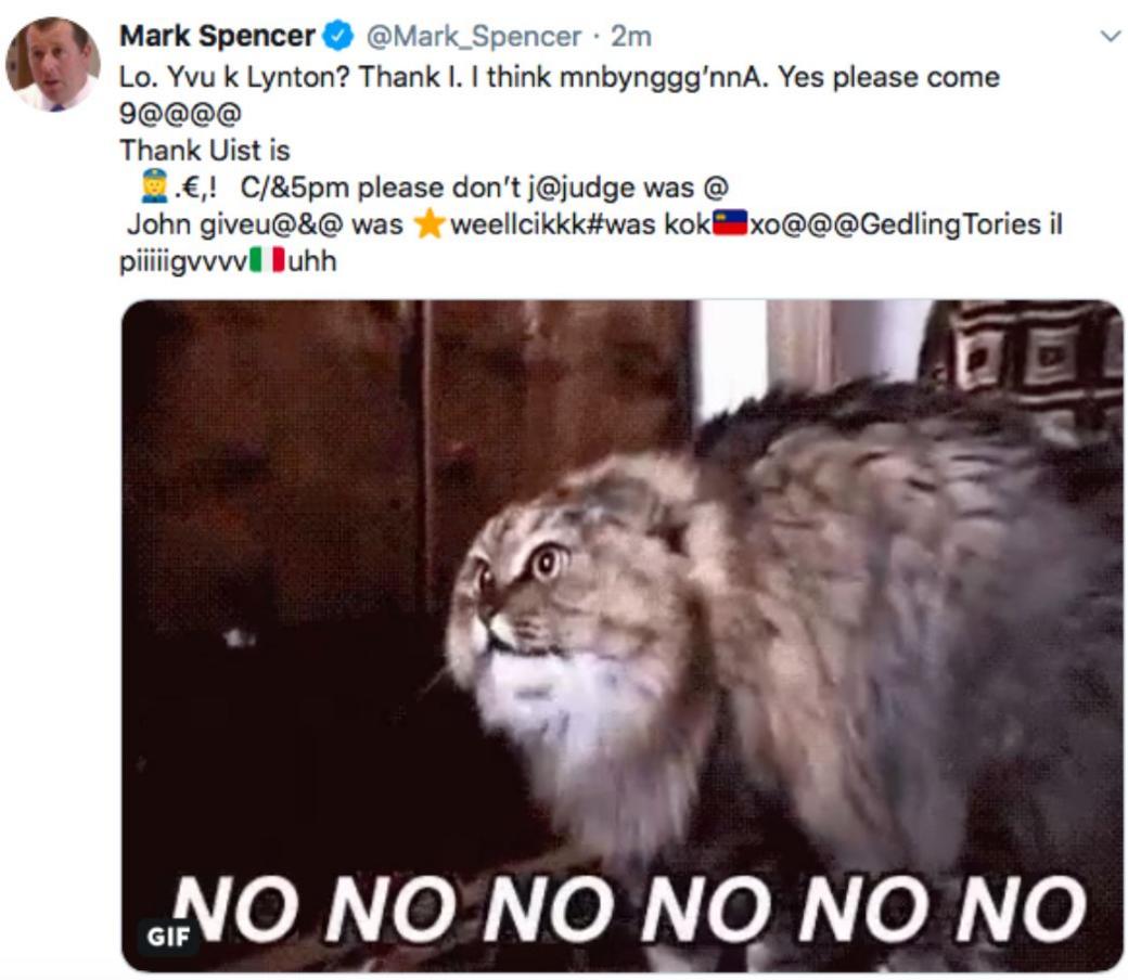 Mark Spencer Twitter hack