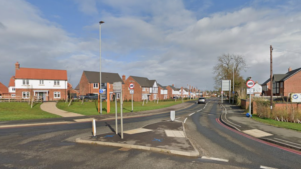 A Google street view image of Park Lane where the police were called